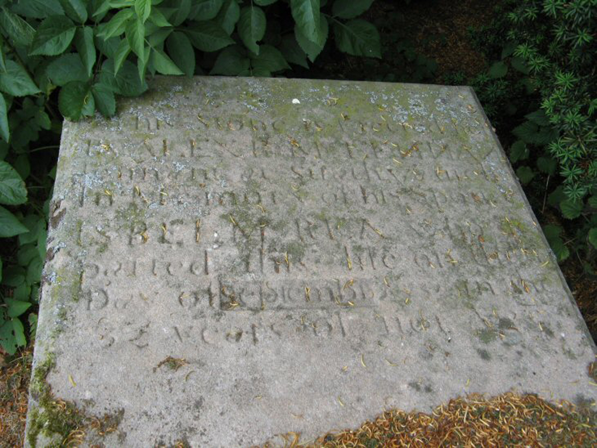Photo of headstones/Ishbel McRea (McLennan) died [bef 1851] MI Garve Old